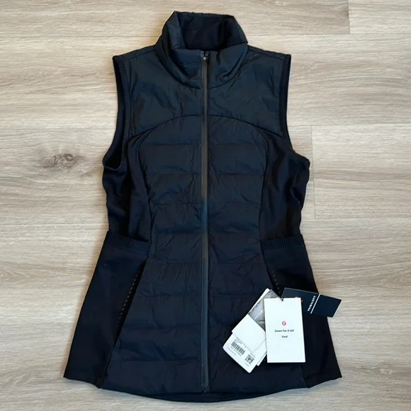Lululemon Down for It All Vest women size 0 and 6 color black - Picture 7 of 9